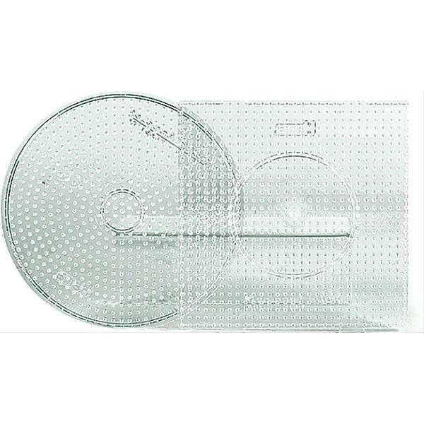 Hama® Bügelperlen Midi - 2er Set Stiftplatten im Beutel - Transparent großer K