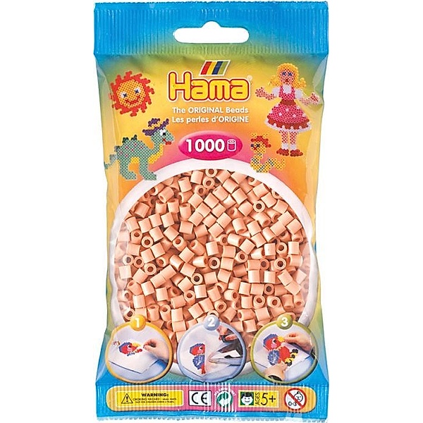 Hama® Bügelperlen Midi - Hautfarbe 1000 Perlen