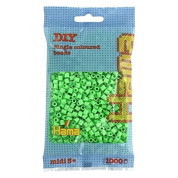 Hama® Bügelperlen Midi - Pastell Grün 1000 Perlen