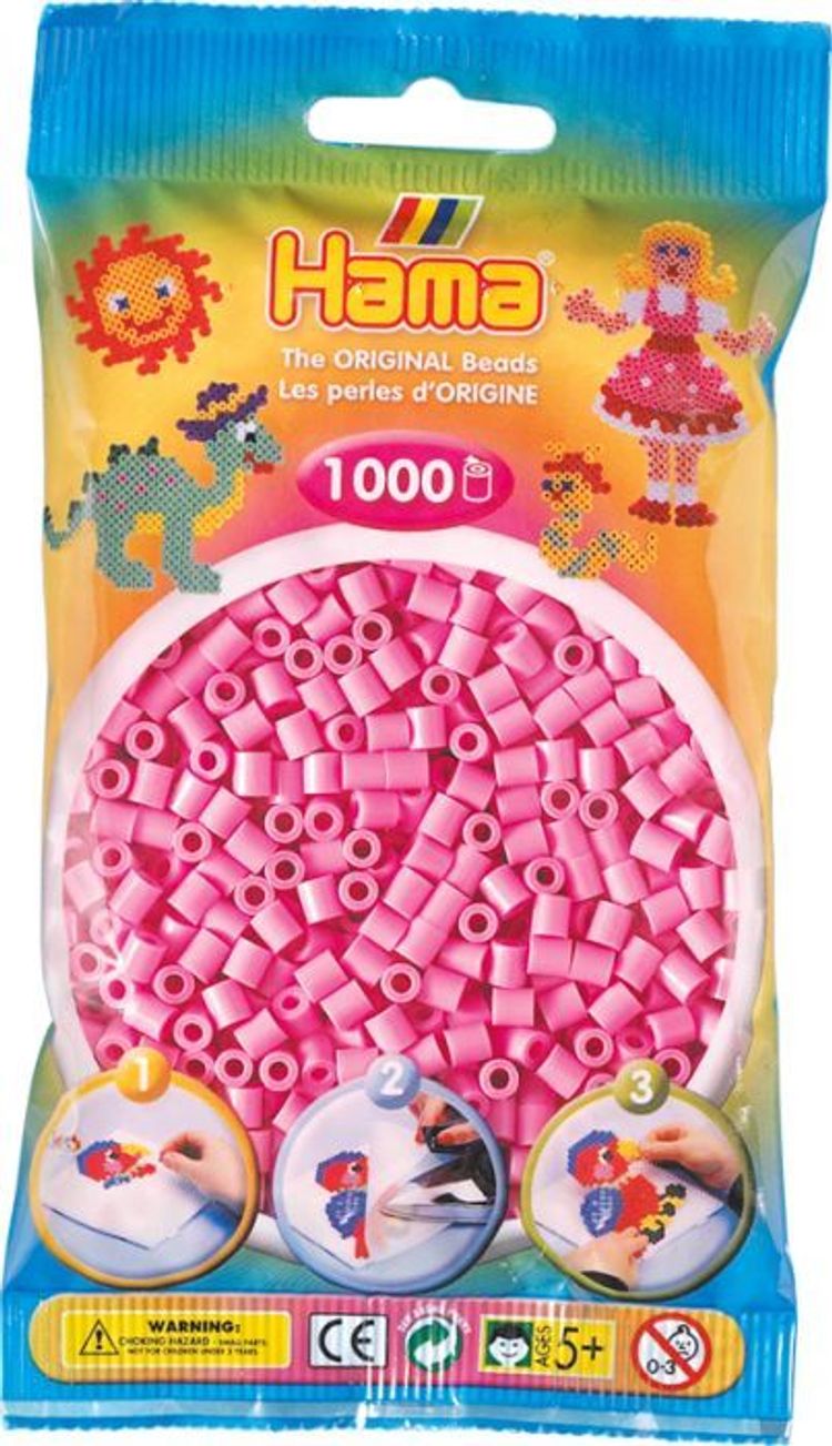 Hama® Bügelperlen Midi - Pastell Pink 1000 Perlen | Weltbild.at