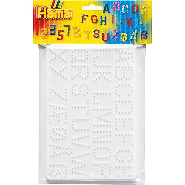 Hama® Bügelperlen Midi - Stiftplatten im Beutel - Buchstaben, Zahlen
