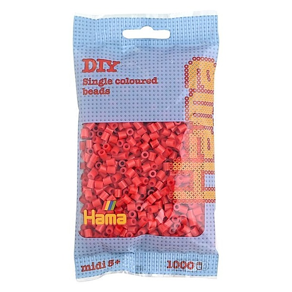 Hama® Bügelperlen Perlen, rot, 1.000 Stück.