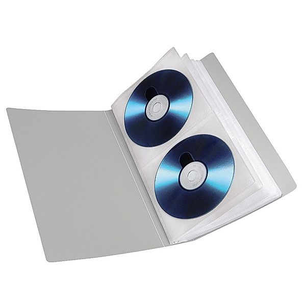 Hama CD-ROM/DVD-ROM File 48, Silber