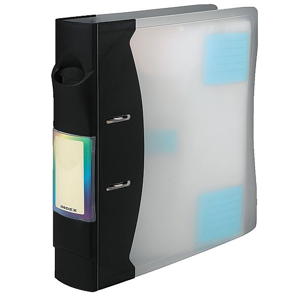 Hama CD-ROM-Ordner 120, transparent-graphite, Archivierungssystem