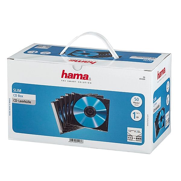 Hama CD SlimLine, 50er, CD-Leerhüllen