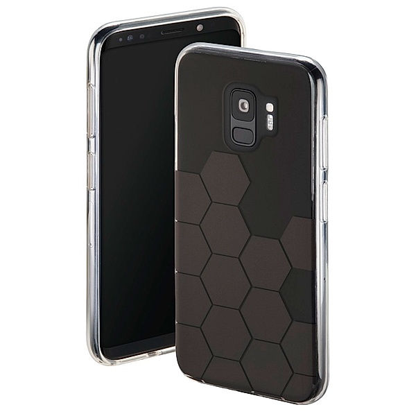 Hama Cover Hexagon für Samsung Galaxy S9, Schwarz