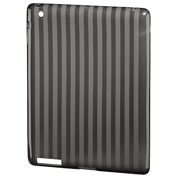 Hama Cover Stripes für Apple iPad 3rd/4th Generation, Schwarz