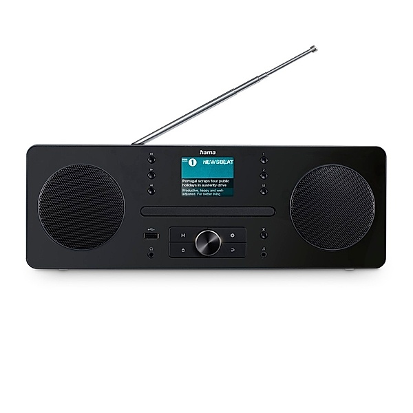 Hama Digitalradio DR1560CBT, DAB+/FM/CD/Bluetooth® RX, Schwarz
