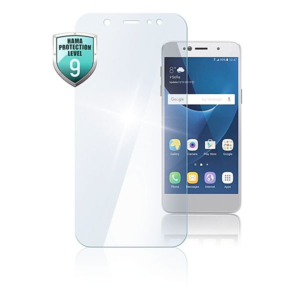 Hama Echtglas-Displayschutz Premium Crystal Glass für Samsung Galaxy A6
