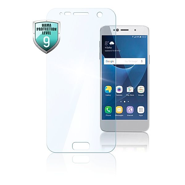 Hama Echtglas-Displayschutz Premium Crystal Glass für Samsung Galaxy J5