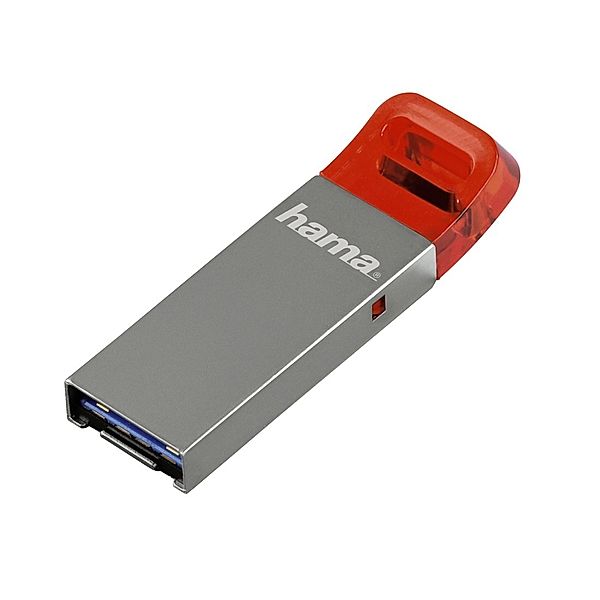 Hama FlashPen Lore Pro, USB 3.0, 64GB, 40MB/s, Metall/Rot