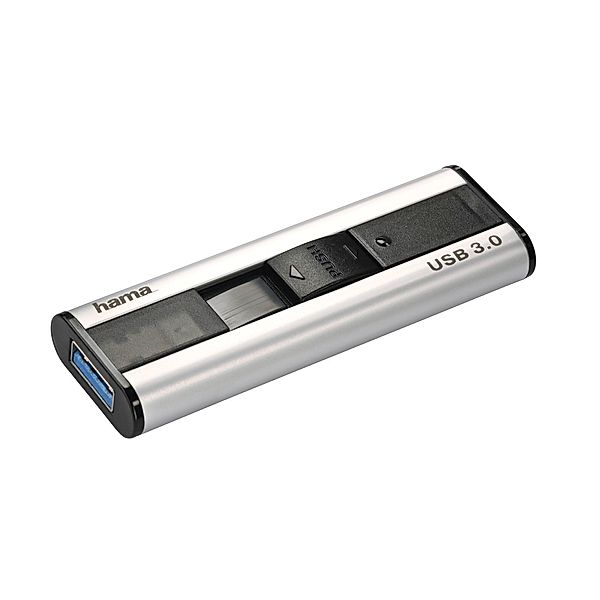 Hama FlashPen Pro+, USB 3.0, 128 GB, 100 MB/s, Silber