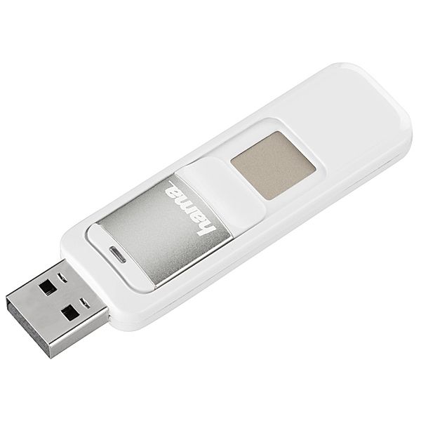 Hama FlashPen ProtectionKey, 64GB, USB 2.0, Weiß