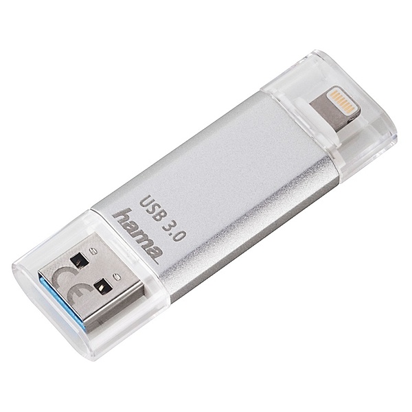 Hama FlashPen Save2Data, 64GB, Lightning, USB 3.0, Silber