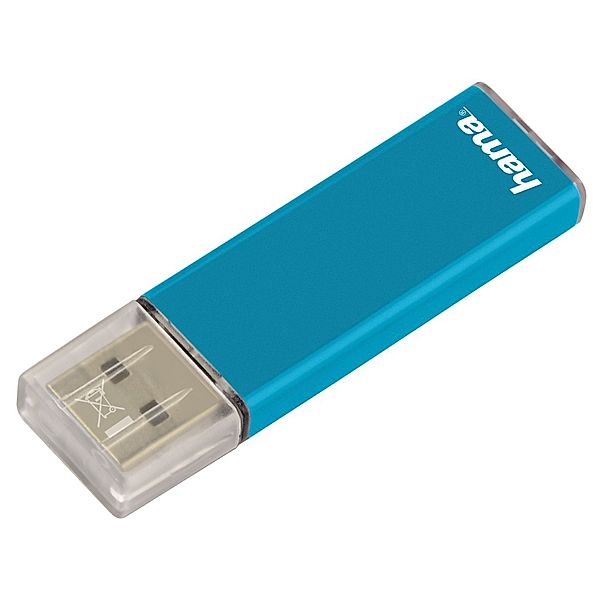 Hama FlashPen Valore, USB 2.0, 16 GB, 25MB/s, Türkis