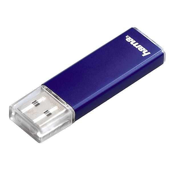 Hama FlashPen Valore, USB 2.0, 64 GB, 25MB/s, Blau