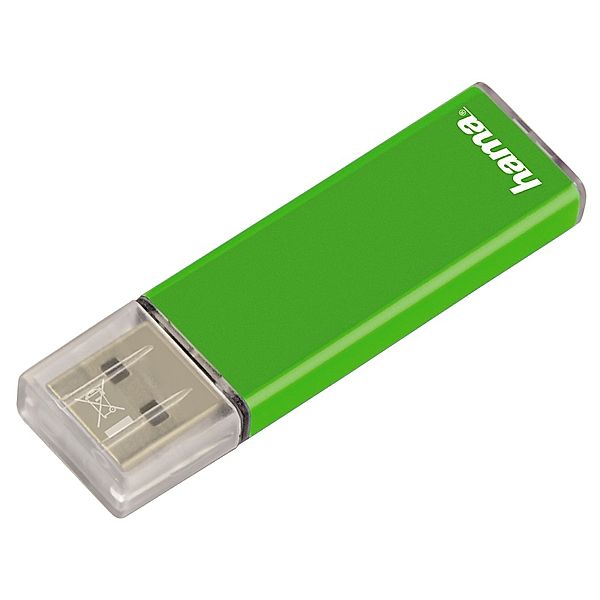 Hama FlashPen Valore, USB 2.0, 8 GB, 25MB/s, Grün