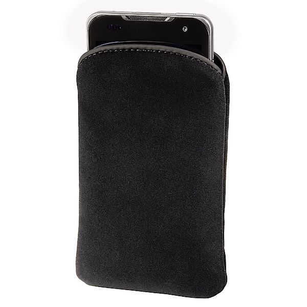 Hama Handy-Sleeve Velvet Pouch, Schwarz, Gr. L