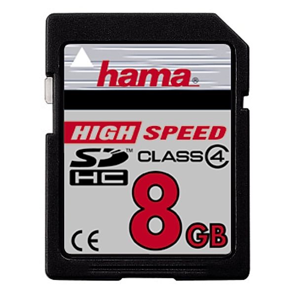 Hama HighSpeed SDHC Card, 8GB, Class 4