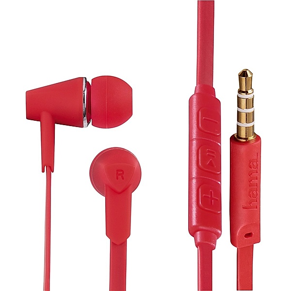 Hama In-Ear-Stereo-Ohrhörer Joy, Rot
