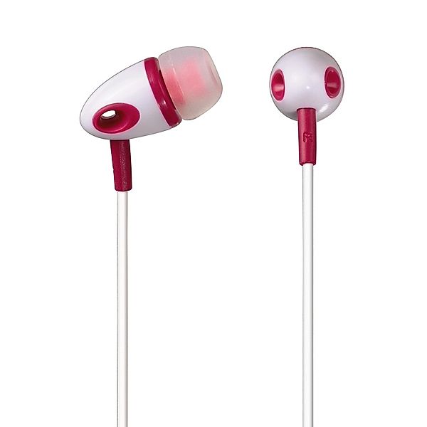 Hama In-Ear-Stereo-Ohrhörer ME-292, Weiß/Rot