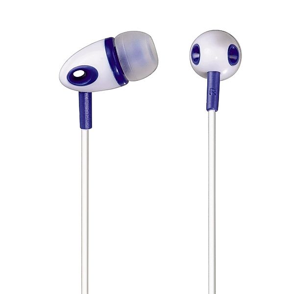 Hama In-Ear-Stereo-Ohrhörer ME-293, Weiß/Blau