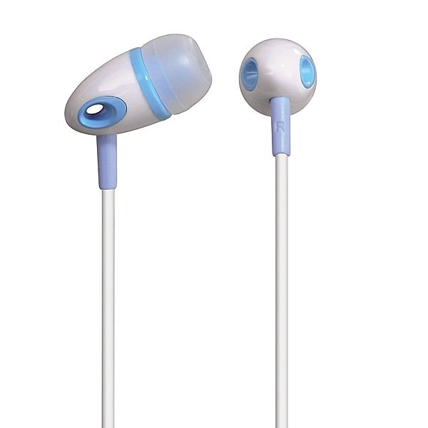Hama In-Ear-Stereo-Ohrhörer ME-297, Weiß/Blau