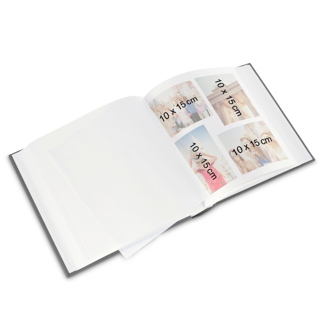 Hama Jumbo-Album Fine Art, 30x30 cm, 100 weiße Seiten, Schwarz