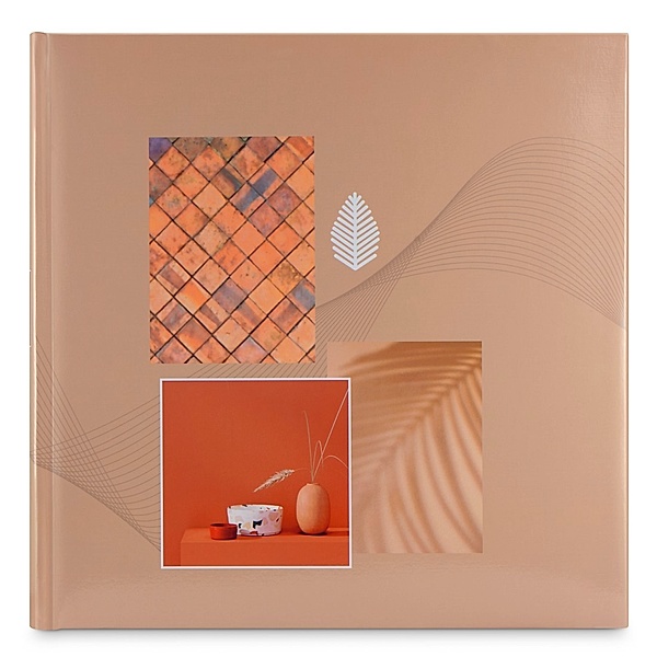Hama Jumbo-Album “Singo II“, 30x30 cm, 100 weisse Seiten, Terracotta