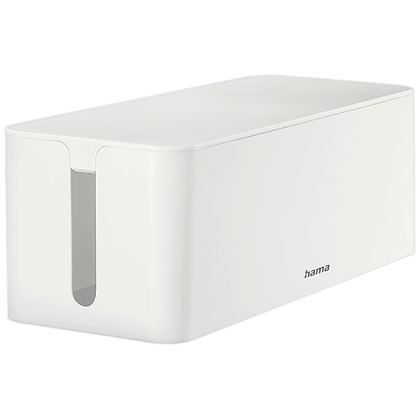 Hama Kabelbox Maxi, 40,0 x 15,6 x 13,5 cm, Weiss