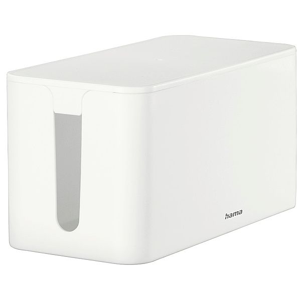 Hama Kabelbox Mini, 23,5 x 11,5 x 12 cm, Weiß