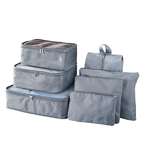 Hama Koffer-Organizer-Set, 7-teilig, Grau