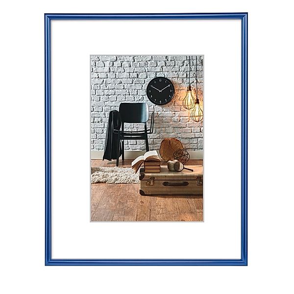 Hama Kunststoffrahmen Sevilla, Blau, Polystyrol, 21 x 29,7 cm, DIN A4