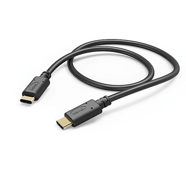 Hama Lade-/Datenkabel, USB Type-C - USB Type-C, 1,4 m, Schwarz