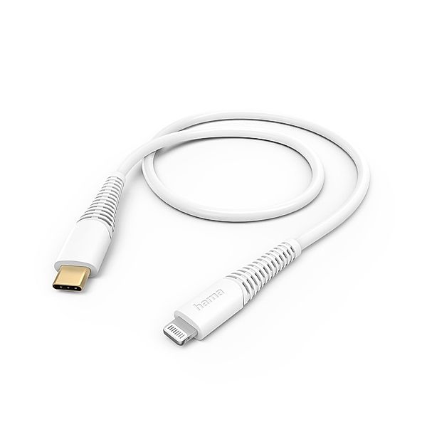 Hama Ladekabel, USB-C - Lightning, 1,5 m, Weiß
