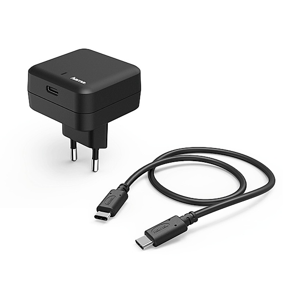 Hama Ladeset, USB Type-C-Port, Power Delivery (PD), 3A, Schwarz