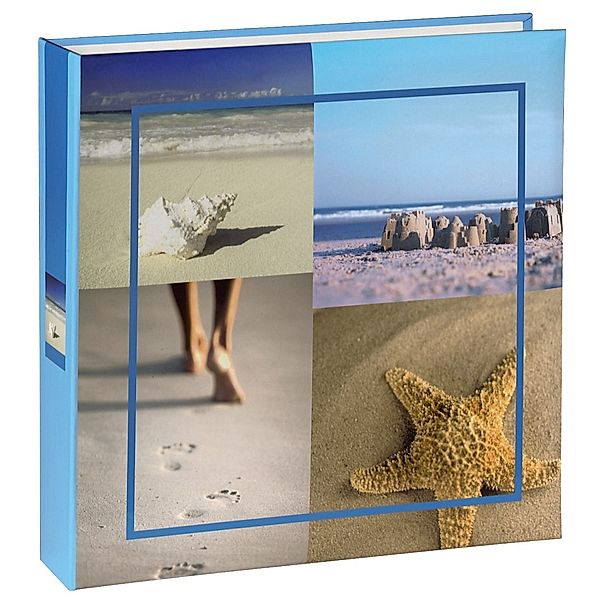 Hama Memo-Album Sea Shells, für 200 Fotos im Format 10x15 cm, Blau