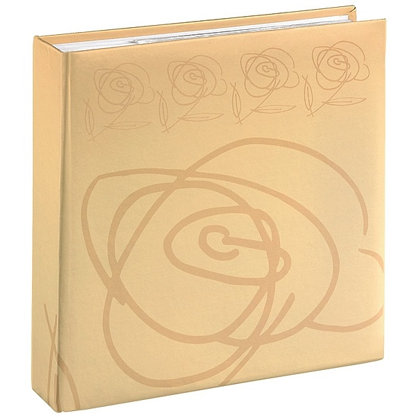 Hama Memo-Album Wild Rose, für 200 Fotos im Format 10x15 cm, Beige
