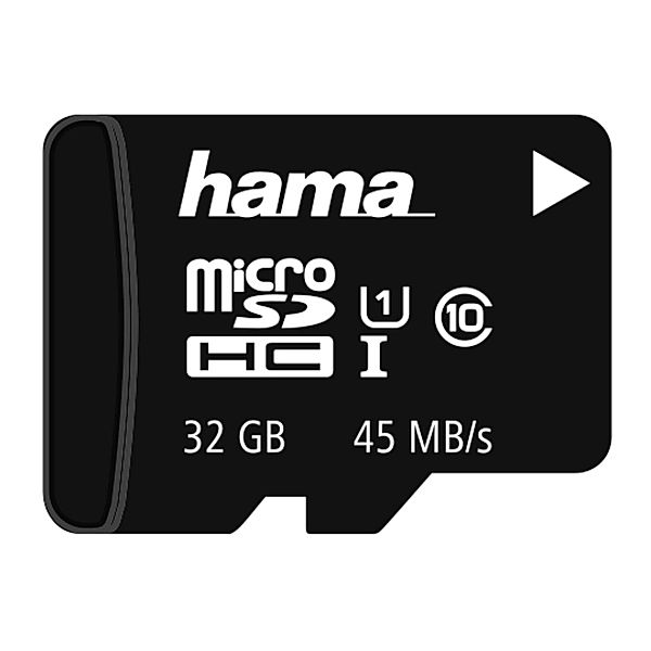 Hama microSDHC 32GB Class 10 UHS-I 45MB/s ohne Adapter/Mobile