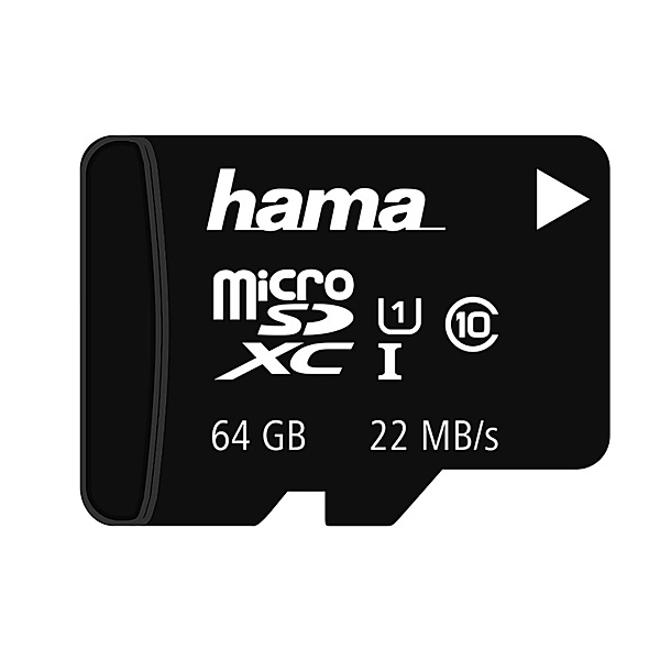 Hama microSDXC 64GB Class 10 UHS-I ohne Adapter/Mobile
