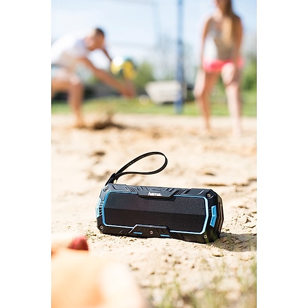 Hama Mobiler Bluetooth®-Lautsprecher Rockman-L, Schwarz/Blau