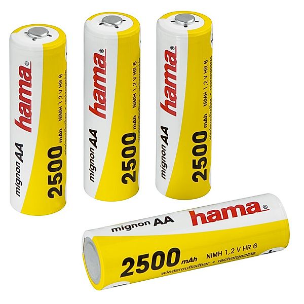 Hama NiMH-Akkus 4x AA (Mignon - HR 6) 2500 mAh/1,2 V