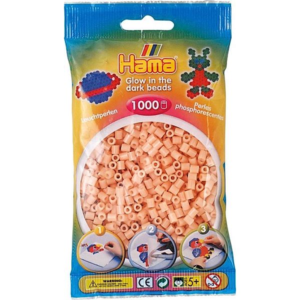 Hama® Perlen, leuchtrot, 1.000 Stück