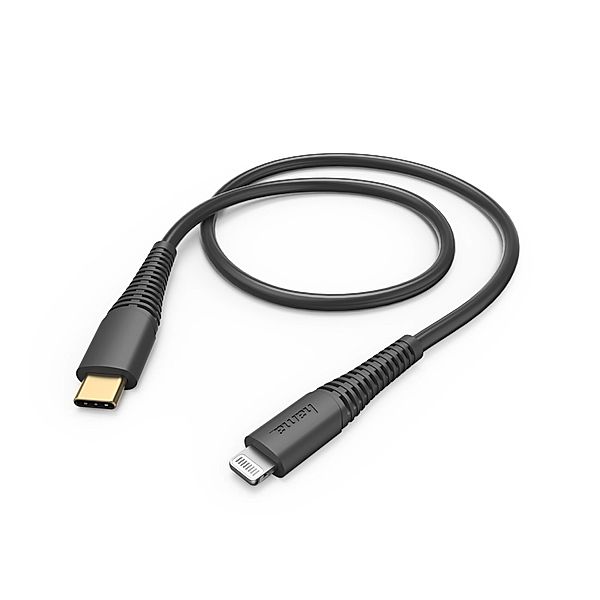 Hama Schnelllade-/Datenkabel, USB-C - Lightning, 1,5 m, Schwarz