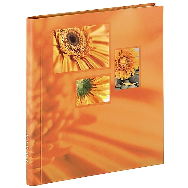 Hama Selbstklebe-Album Singo, 28x31 cm, 20 weiße Seiten, Orange
