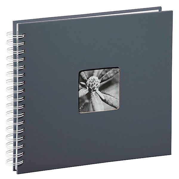 Hama Spiral-Album Fine Art, 28 x 24 cm, 50 weiße Seiten, Grau