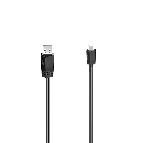 Hama USB-C-Kabel, USB-A-Stecker - USB-C-Stecker, USB 2.0, 480 Mbit/s, 1,50 m