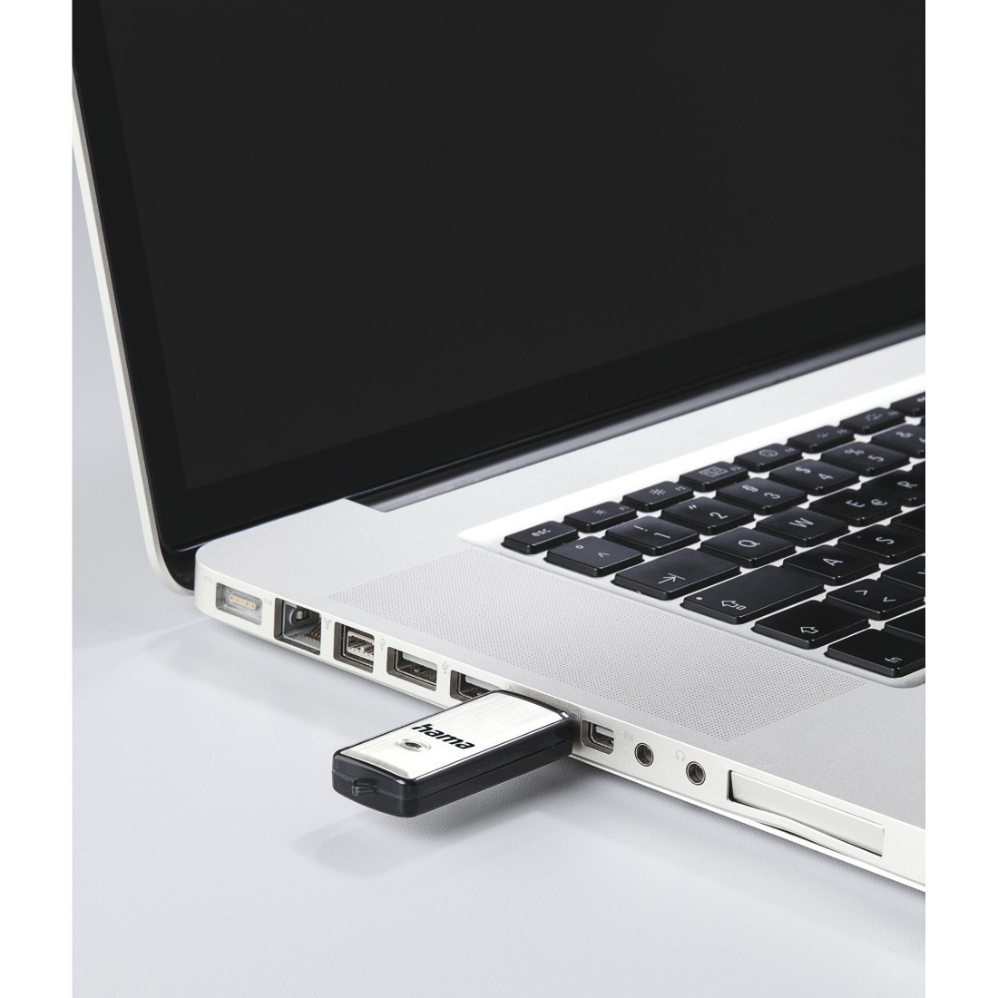 Hama USB-Stick 128 GB USB 2.0, 10MB/s Speicherstick schwarz/silber 