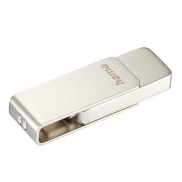 Hama USB-Stick Uni-C Rotate Pro, USB-C 3.1, 256GB, 90MB/s, Silber