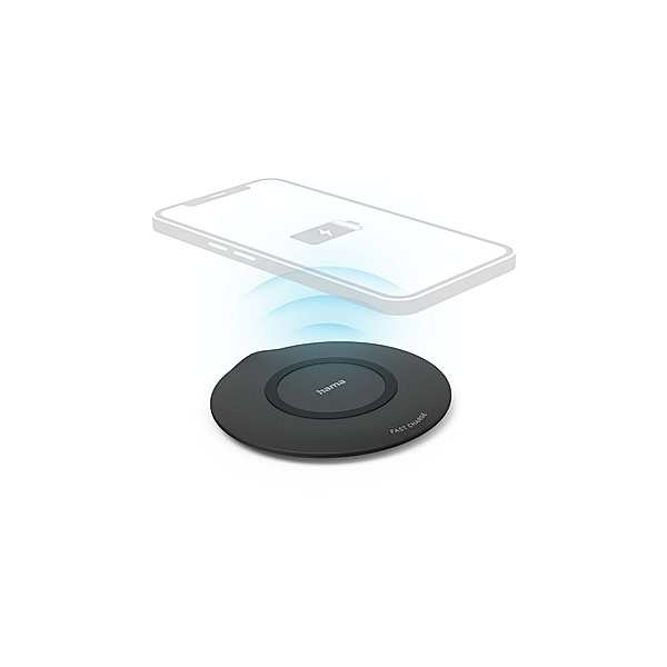 Hama Wireless Charger QI-FC15, 15 W, kabelloses Smartphone-Ladepad,